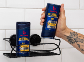Imagem de divulgação da nova linha de shampoo e condicionador Bozzano.