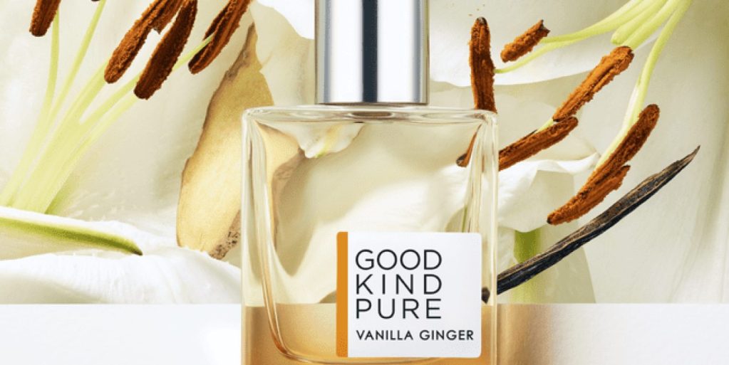 Imagem publicitária do perfume Good Kind Pure Vanilla Ginger.